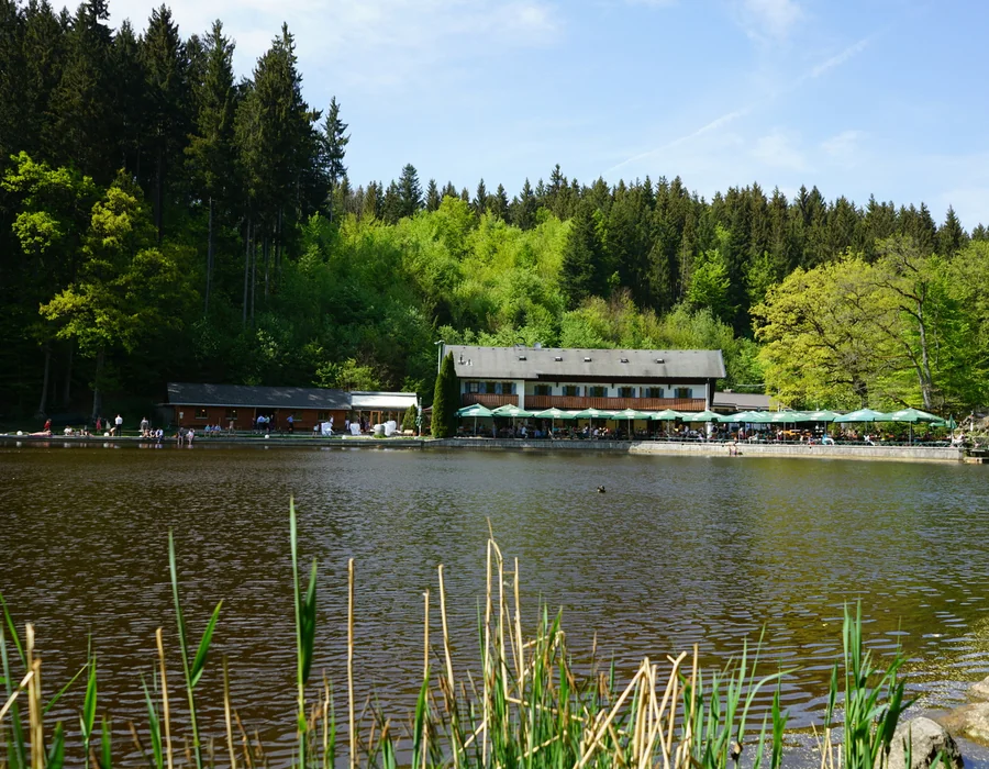 Blick über den Deininger Weiher